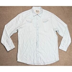 Schaefer Outfitter Men's Snap Button‎ Long Sleeve Western Shirt Size XXL